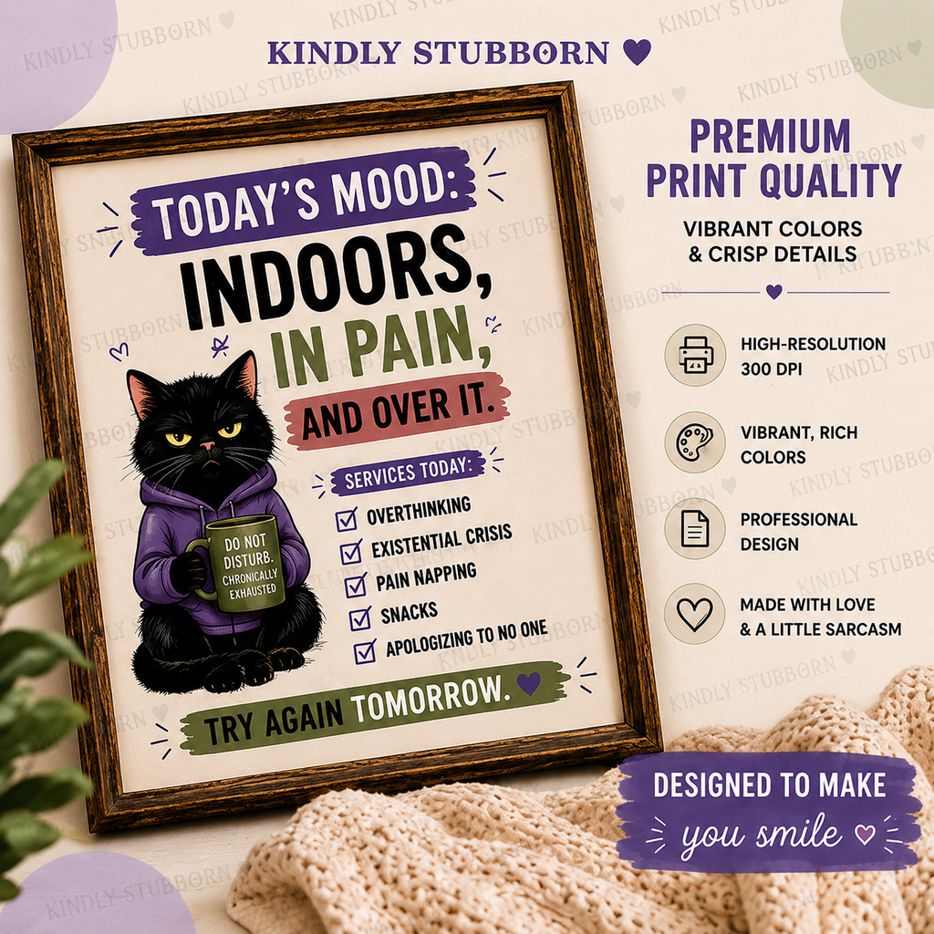 Chronic Illness Humor Printable Wall Art Bundle | 15 Designs | Multiple Sizes